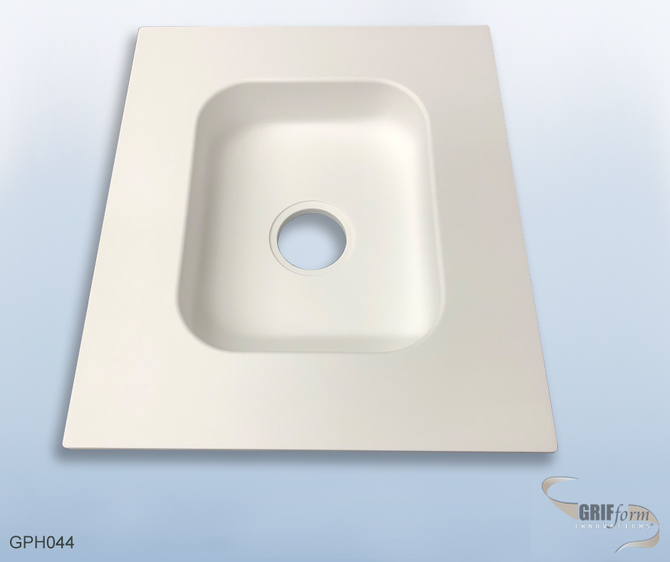 Custom sink installation.